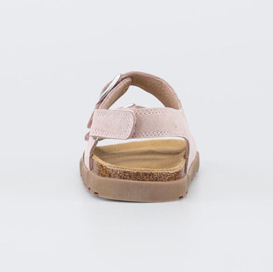 523075-23 Кожаные сандалии на пробковой подошве для девочки розовый фото №5
