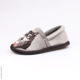 431107-11 Тапочки серые для мальчики серый