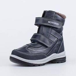 252121-54 Зимние ботинки на липучках для мальчики синий