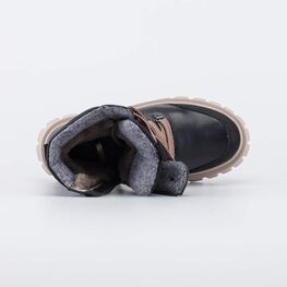 652229-52 Высокие ботинки для девочки для девочки черный фото №4