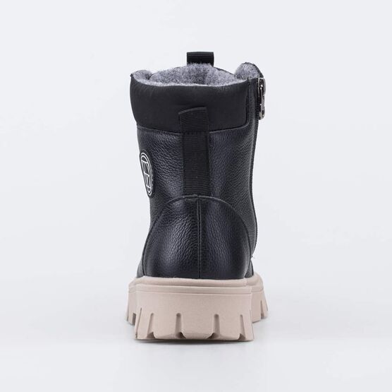 652229-52 Высокие ботинки для девочки для девочки черный фото №5