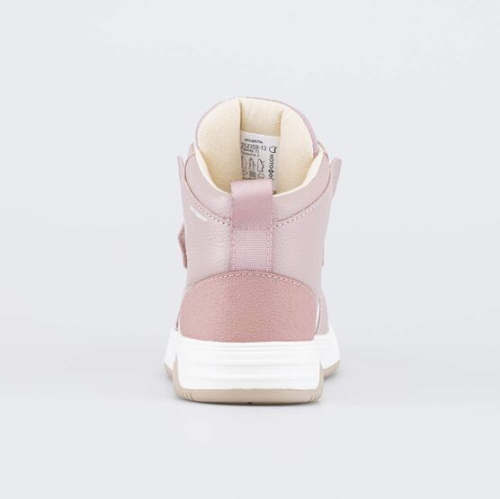 352424-13 Кожаные ботинки-кеды Розовый маршмэллоу для девочки розовый фото №5