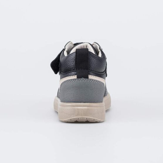 352425-14 Кожаные ботинки-кеды Драйвер стиля для мальчики серый,черный,бежевый фото №5