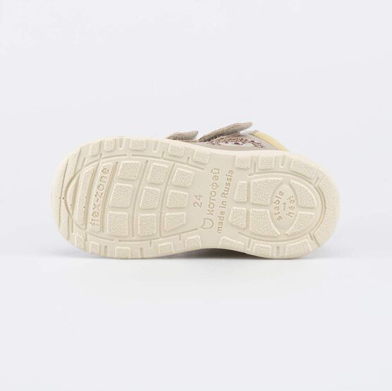 352427-31 Утепленные ботинки на весну и осень Ёжик для мальчики бежевый фото №3