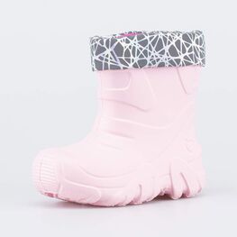 365162-18 Утепленные сапожки из ЭВА светоотражающие для девочки розовый