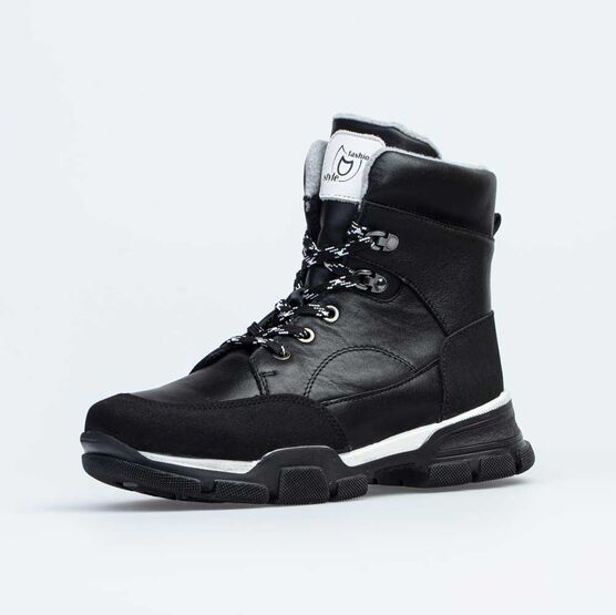 652177-43 Зимние ботинки для девочки для девочки черный