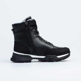 652177-43 Зимние ботинки для девочки для девочки черный фото №2