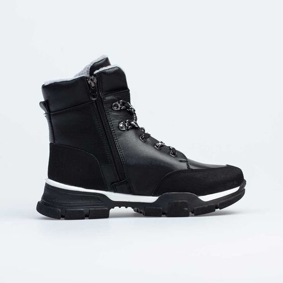 652177-43 Зимние ботинки для девочки для девочки черный фото №2