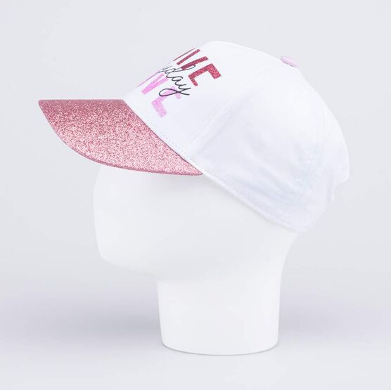 07811748-40 Кепка-бейсболка для девочки LOVE для девочки белый фото №2