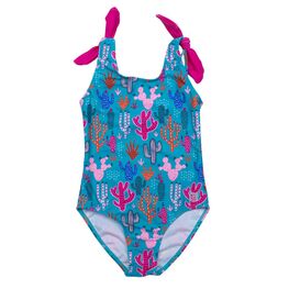 07852020-40 Купальник для девочки Кактусы для девочки бирюзовый