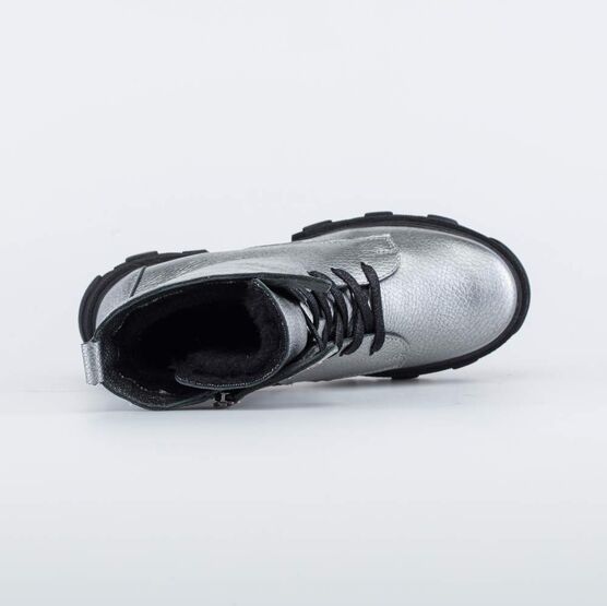 752210-41 Высокие сапожки для девочки-подростка для девочки серебристый фото №4