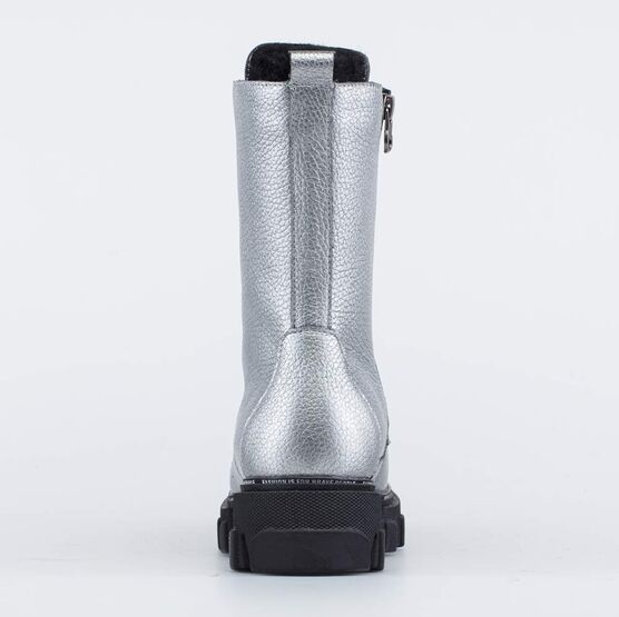 752210-41 Высокие сапожки для девочки-подростка для девочки серебристый фото №5