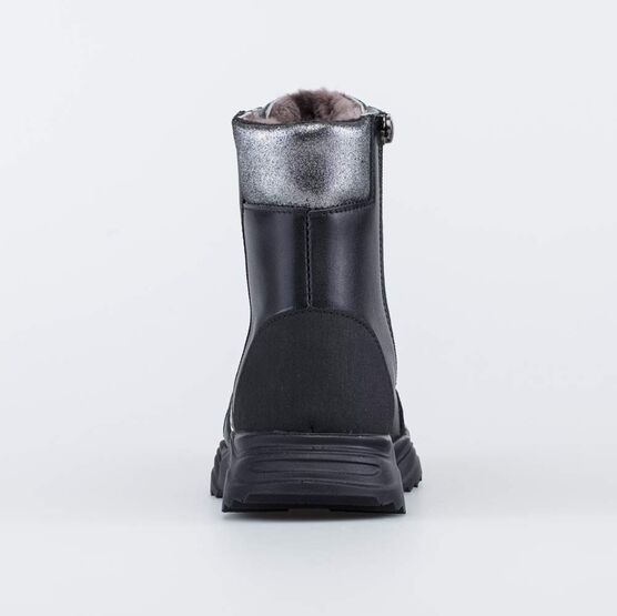 652174-55 Зимние ботинки на молнии для девочки для девочки черный фото №5