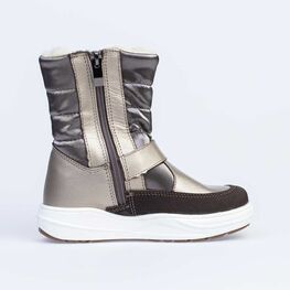 564105-43 Зимние сапожки с мехом для девочки бронзовый фото №2