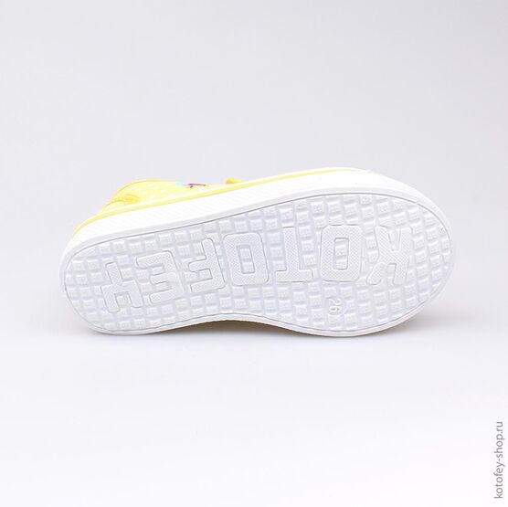 341019-13 Кеды для девочки желтый фото №3