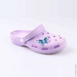 03014005-40 Украшение для обуви Бабочка голубая для девочки голубой фото №2