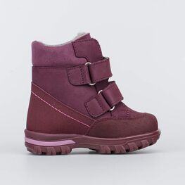 152264-55 Зимние ботинки для девочки для девочки бордовый фото №2