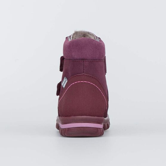152264-55 Зимние ботинки для девочки для девочки бордовый фото №5