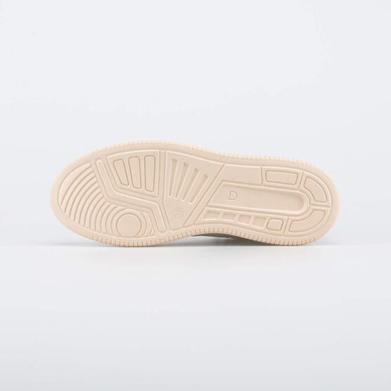 732401-11 Кожаные полуботинки-кеды для девочки-подростка для девочки серый + бежевый фото №3