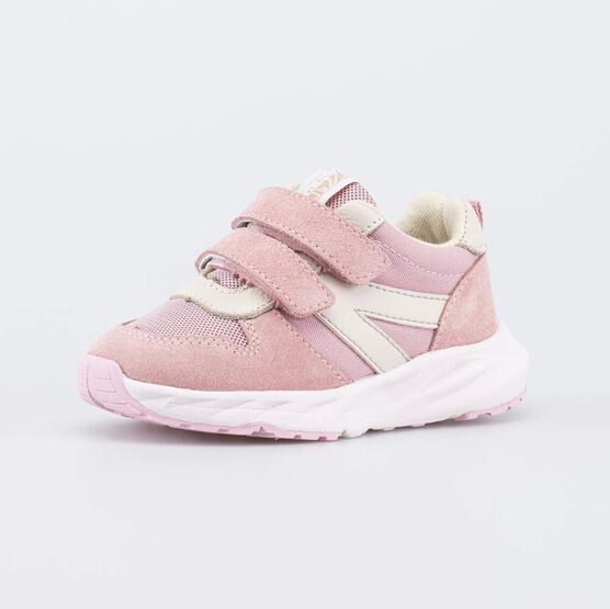 344547-11 Розовые кроссовки на липучках для девочки розовый