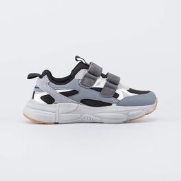 544237-11 Серые кроссовки с Softshell для мальчики черный,серый фото №2