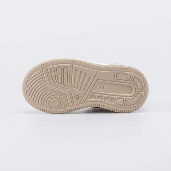 552357-33 Утепленные кожаные ботинки для девочки для девочки розовый,бежевый фото №3