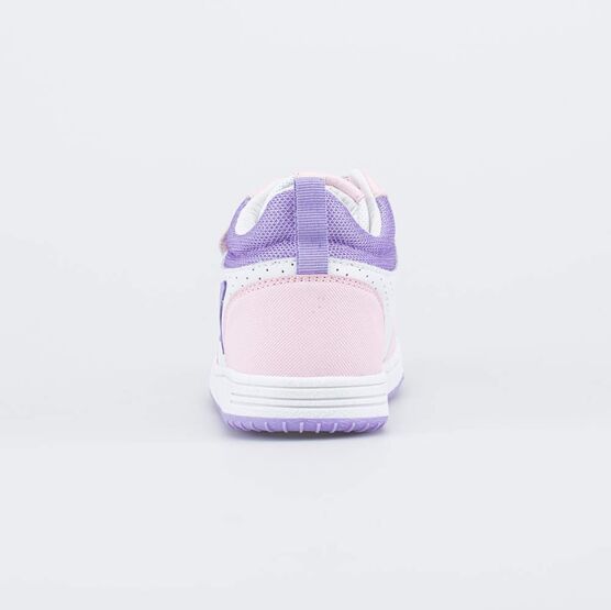 554069-26 Демисезонные ботинки Звезда для девочки белый + розовый фото №5