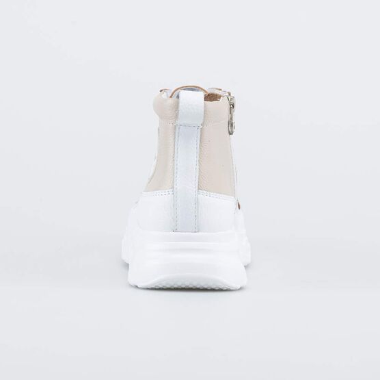 752231-23 Демисезонные ботинки на шнурках для девочки бежевый фото №5