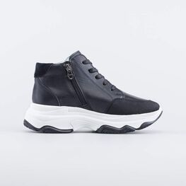 752214-22 Кожаные ботинки для девочки для девочки черный фото №2