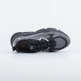 744205-11 Кроссовки для мальчика-подростка на шнурках для мальчики серый-черный фото №4