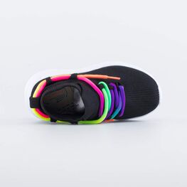 441022-11 Кроссовки из вязаного текстиля для девочки черный фото №4