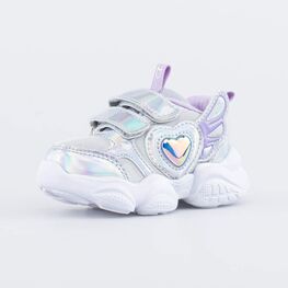 144204-71 Кроссовки со светодиодами для девочки для девочки срб-сир