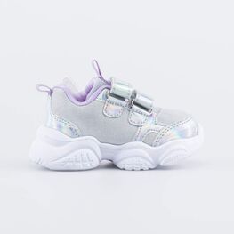 144204-71 Кроссовки со светодиодами для девочки для девочки срб-сир фото №2