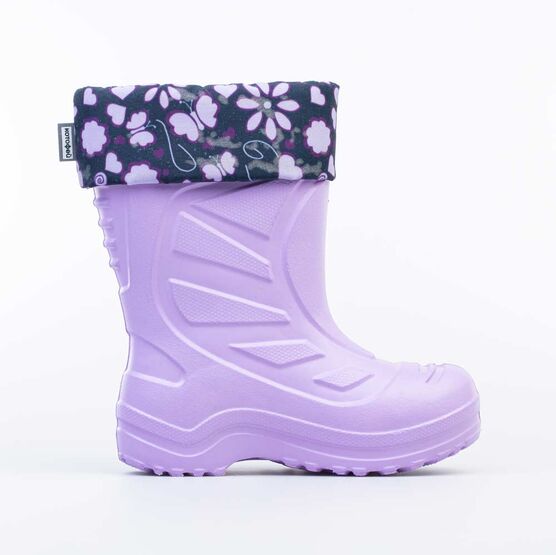 365145-12 Сапоги из ЭВА утепленные Цветочки для девочки сиреневый фото №2