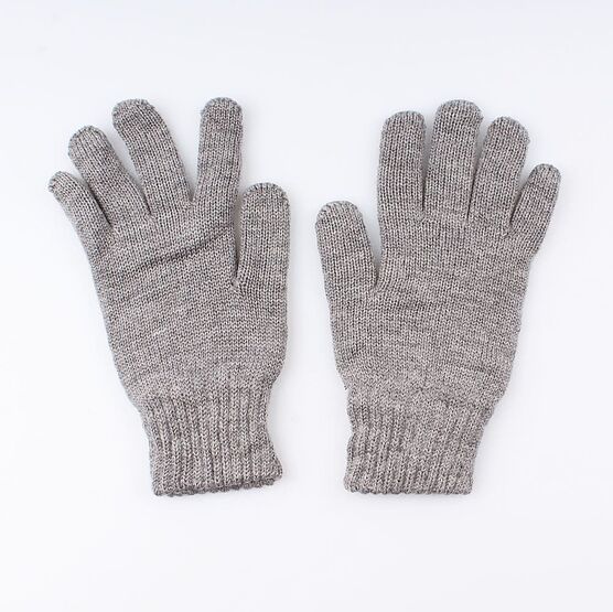 07722132-40 Перчатки детские двухслойные серые для мальчики серый фото №2
