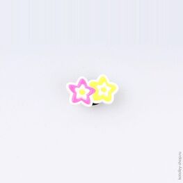 03014005-40 Украшение для обуви Звездочки для универсальные разноцветный