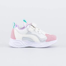 144236-71 Светящиеся кроссовки для девочки для девочки белый фото №2