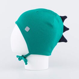 07711661-40 Хлопковая шапка для мальчика Дракончик для мальчики зеленый фото №2