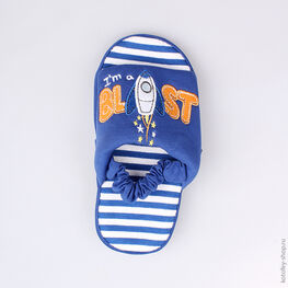 331024-11 Тапочки синие для мальчики светло-синий фото №4