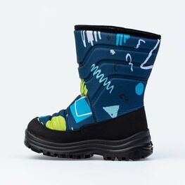 464050-46 Сапожки-дутики на липучке для мальчики светло-синий фото №2