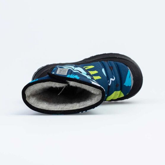 464050-46 Сапожки-дутики на липучке для мальчики светло-синий фото №4