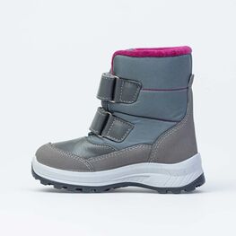 454062-41 Зимние ботинки с мехом для девочки серый фото №2