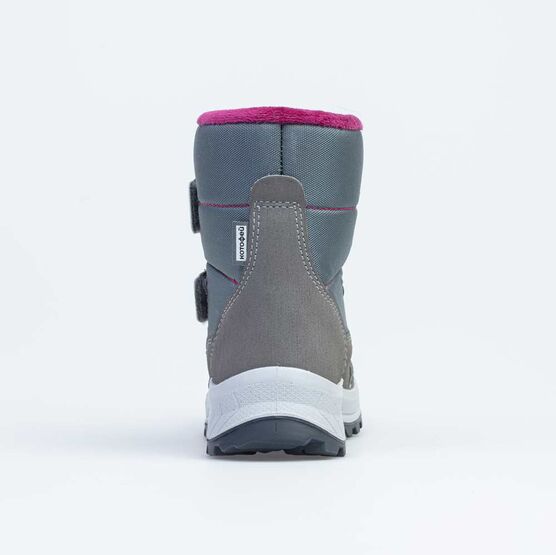 454062-41 Зимние ботинки с мехом для девочки серый фото №5