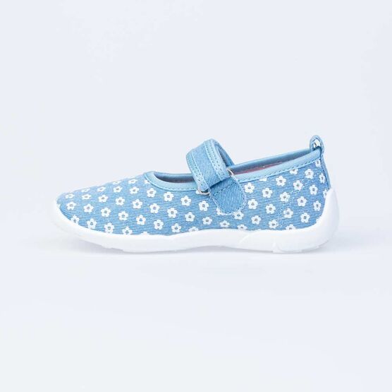 431153-12 Текстильная обувь для девочки голубой фото №2