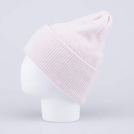 07811555-40 Шапка детская с отворотом светло-розовый для девочки светло-розовый фото №2