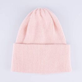 07811555-41 Шапка детская с отворотом пудровый для девочки пудровый фото №3