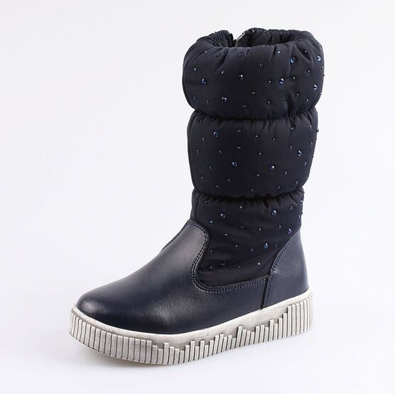 464039-44 Зимние сапожки-дутики для девочки для девочки светло-синий