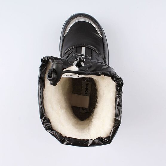 464926-41 Мембранные сапожки для девочки черный фото №4