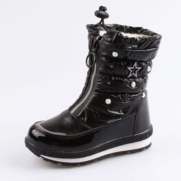 464926-41 Мембранные сапожки для девочки черный