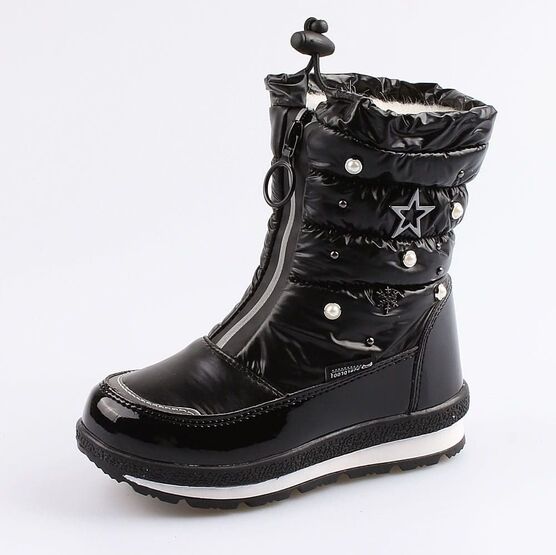 464926-41 Мембранные сапожки для девочки черный